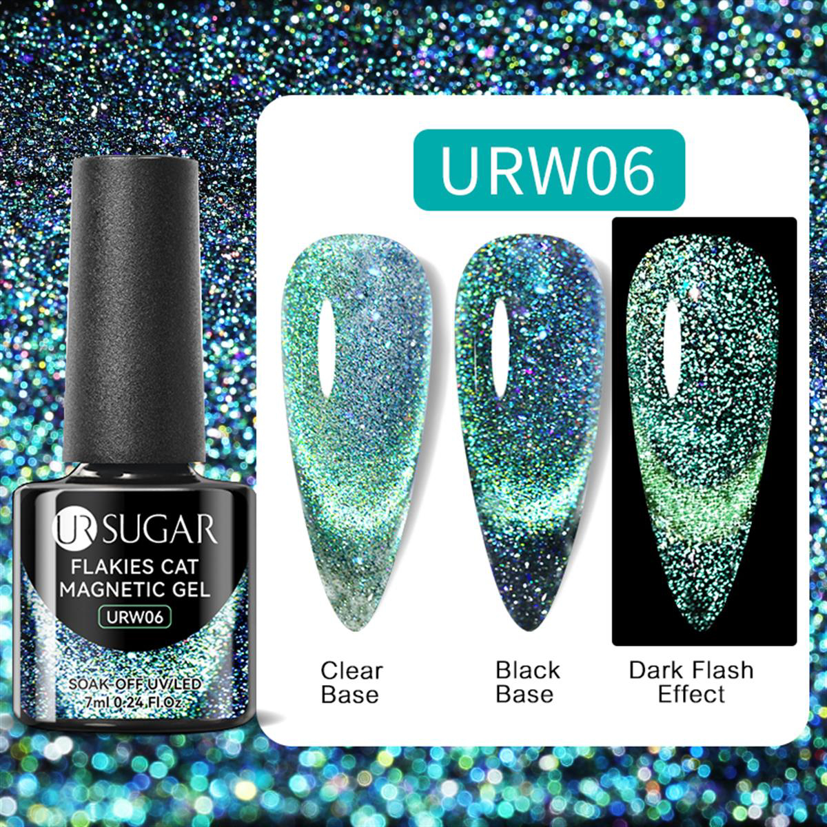 UrSugar Urw06 Turkuaz Kalıcı Sedefli Oje