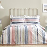 Karaca Home Samba Multi Color Pamuk 160x220 cm Çarşaflı Çizgili Tek Kişilik Nevresim Takımı Çok Renkli