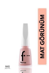 Flormar Matte Nail Enamel M45 Ballet Tutu Ballet Tutu Mat Oje