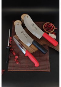 Sürlaz Plastik Saplı 17 - 15 cm 3 Parça Düz Satır