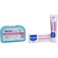 Bruno Baby Yedek Uçlu Şeffaf Nazal Burun Aspiratörü Seti+Mustela Barrier Pişik Kremi 100 ml