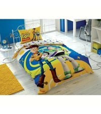 Taç Pamuk 160x220 cm Çarşaflı Toy Story Tek Kişilik Nevresim Takımı Çok Renkli