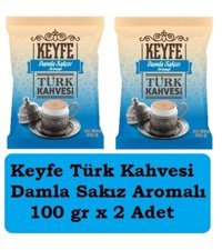 Keyfe Damla Sakızlı Orta Kavrulmuş Türk Kahvesi 2x100 gr