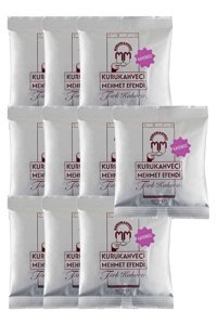 Kurukahveci Mehmet Efendi Kafeinsiz Sade Orta Kavrulmuş Türk Kahvesi 10x50 gr