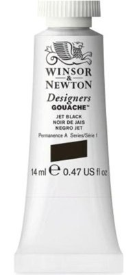Winsor & Newton Designers 335 Tüp Siyah 14 ml Guaj Boya