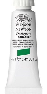 Winsor & Newton 484 S.2 Tüp Yeşil 14 ml Guaj Boya