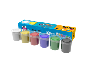 Silka Funny Paint Çok Renkli 6x25 ml Guaj Boya Set
