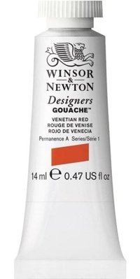 Winsor & Newton Designers Tüp Kırmızı 14 ml Guaj Boya