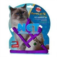 Eurocat Mor Ayarlanabilir Gezdirme Göğüs Kedi Tasması