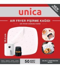 Unica Delikli Airfryer Pişirme Kağıdı 50 Adet