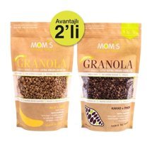 Mom's Natural Foods Cevizli Fındıklı Kakaolu Muzlu Granola 2x360 gr