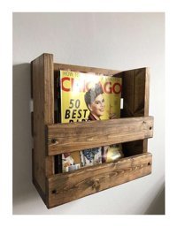 Egebaby Tek Bölmeli Rafsız Çam Ağacı 40 x 40 x 10 cm Ceviz Kitaplık