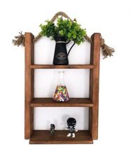 Egebaby 3 Raflı Çam Ağacı 40 x 60 x 14 cm Ceviz Kitaplık