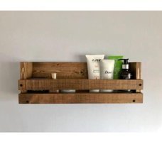Egebaby Tek Raflı Çam Ağacı 50 x 18 x 9 cm Ceviz Kitaplık