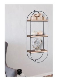Li'L 3 Raflı Metal - Suntalam 31 x 82.5 x 16 cm Ahşap - Siyah Kitaplık