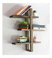 Egebaby 3 Raflı Çam Ağacı 50 x 64 x 16 cm Ceviz Kitaplık