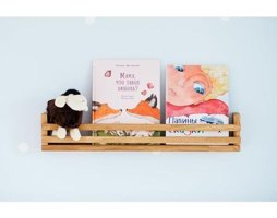 Egebaby Tek Raflı Çam Ağacı 50 x 10 x 9 cm Ceviz Kitaplık