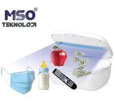 Mso Teknoloji UVC Sterilizatör Kapaklı Beyaz Ekmek Kutusu