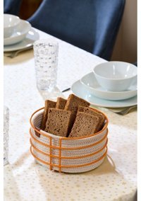 Edora Home Yuvarlak Turuncu Ekmek Kutusu