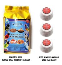 Beautiful Food Kabuksuz Kurtlu Vitaminli Standart Kuş Yemi 1 kg