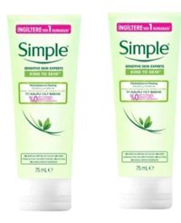 Simple Pürüzsüzleştirici Jel Tüp Yüz peelingi 2x75 ml