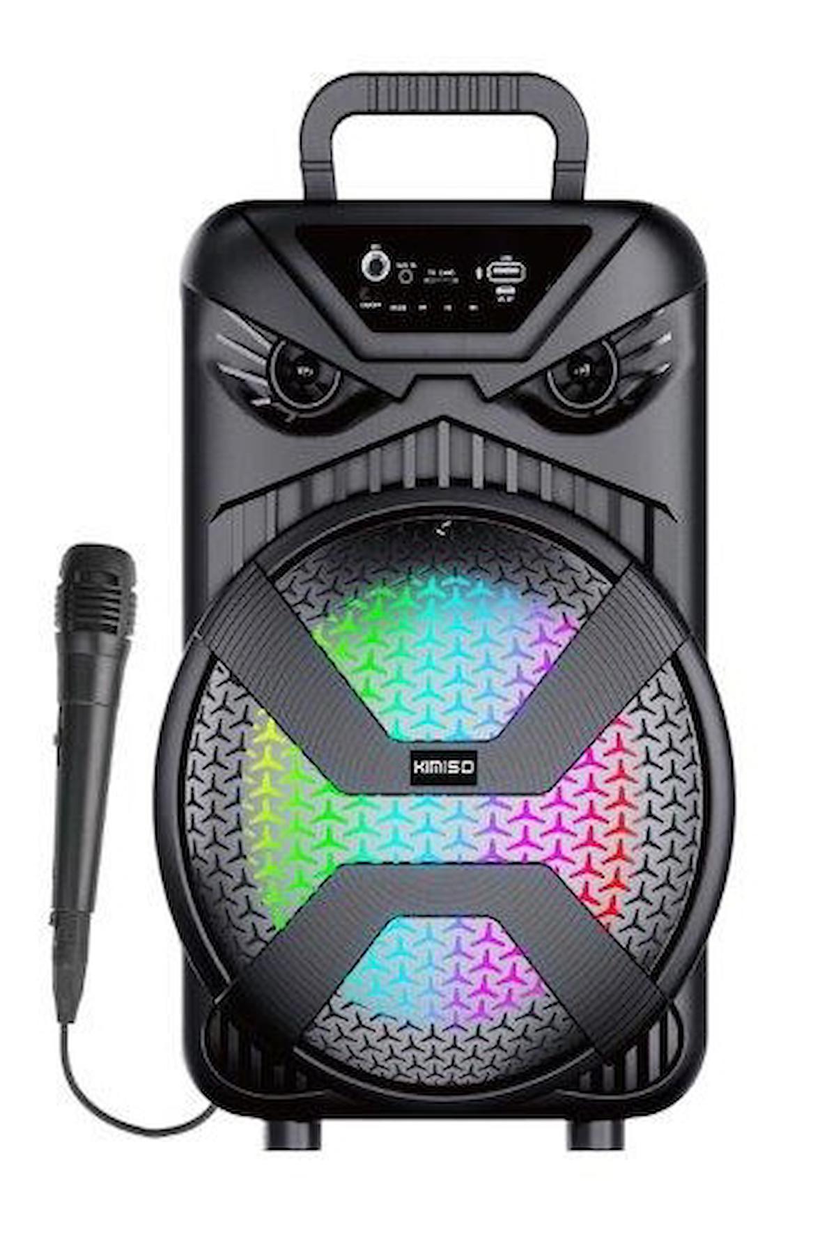 Platoon PL-4582 Işıklı Siyah Bluetooth Hoparlör