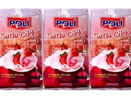 Poli Sütlü Çilek Aromalı İçecek Tozu 3x250 gr