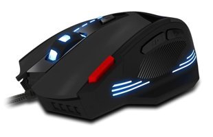Hemobllo RGB Yatay Makrolu Kablolu Siyah Optik Gaming Mouse