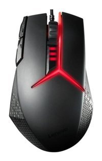 Lenovo GX30602674 RGB Yatay Makrolu Kablolu Siyah Optik Gaming Mouse