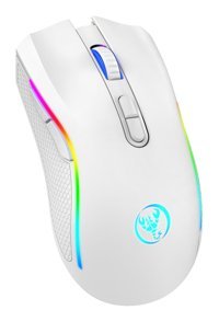 Irfora T69 RGB Ergonomik Yatay Makrolu Kablosuz Beyaz Optik Gaming Mouse