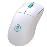 Daconovo 10000 DPI Yatay Makrolu Kablosuz Beyaz Optik Gaming Mouse