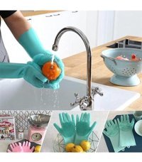 İstesende Silikon Isıya Dayanıklı Yeşil One Size Bulaşık Eldiveni