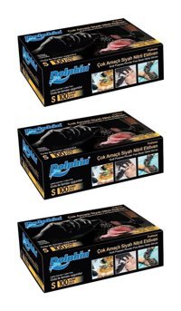Dolphin Pudrasız Siyah Small Temizlik Eldiveni 3 Paket