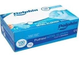 Dolphin Pudrasız Mavi Large Temizlik Eldiveni