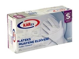 Karex Pudralı Beyaz Small Temizlik Eldiveni