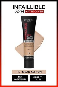 L'oréal Paris Infaillible 115 Serum Tüp Fondöten 30 ml