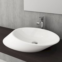 Bocchi Vessel Country Tekli 70 cm Seramik Tezgah Üstü Çanak Lavabo Beyaz