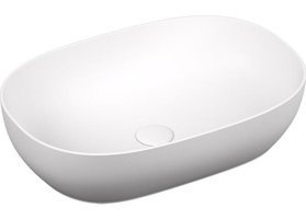Vitra Outline Tekli 60 cm Seramik Tezgah Üstü Oval Lavabo Mat Beyaz