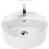Creavit Nice Klasik Tekli 45 cm Seramik Tezgah Üstü Çanak Lavabo Beyaz