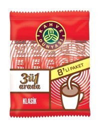 Kahve Dünyası 3'ü 1 Arada Paket Granül Kahve 144 gr