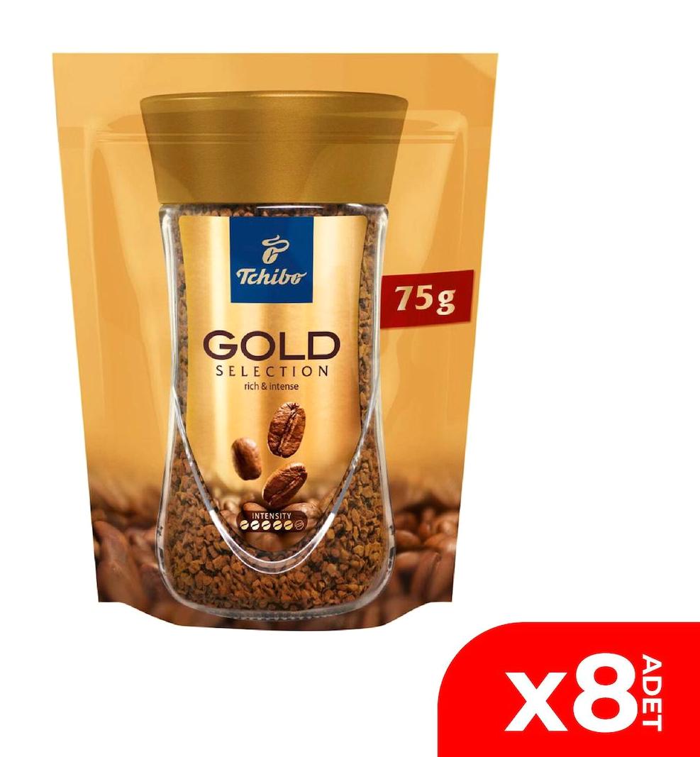 Tchibo Gold Selection Paket Granül Kahve 8x75 gr
