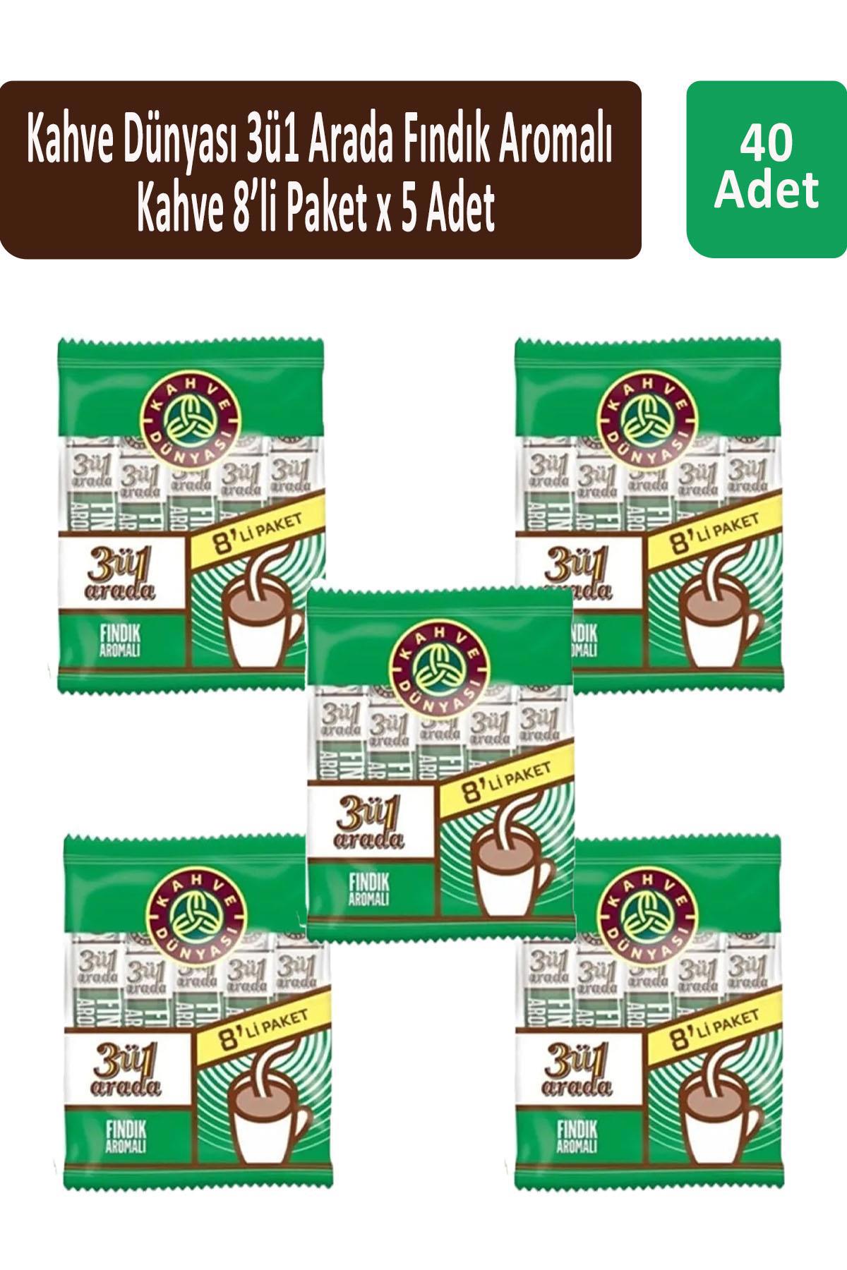 Kahve Dünyası Fındık Aromalı Paket Granül Kahve 40x18 gr