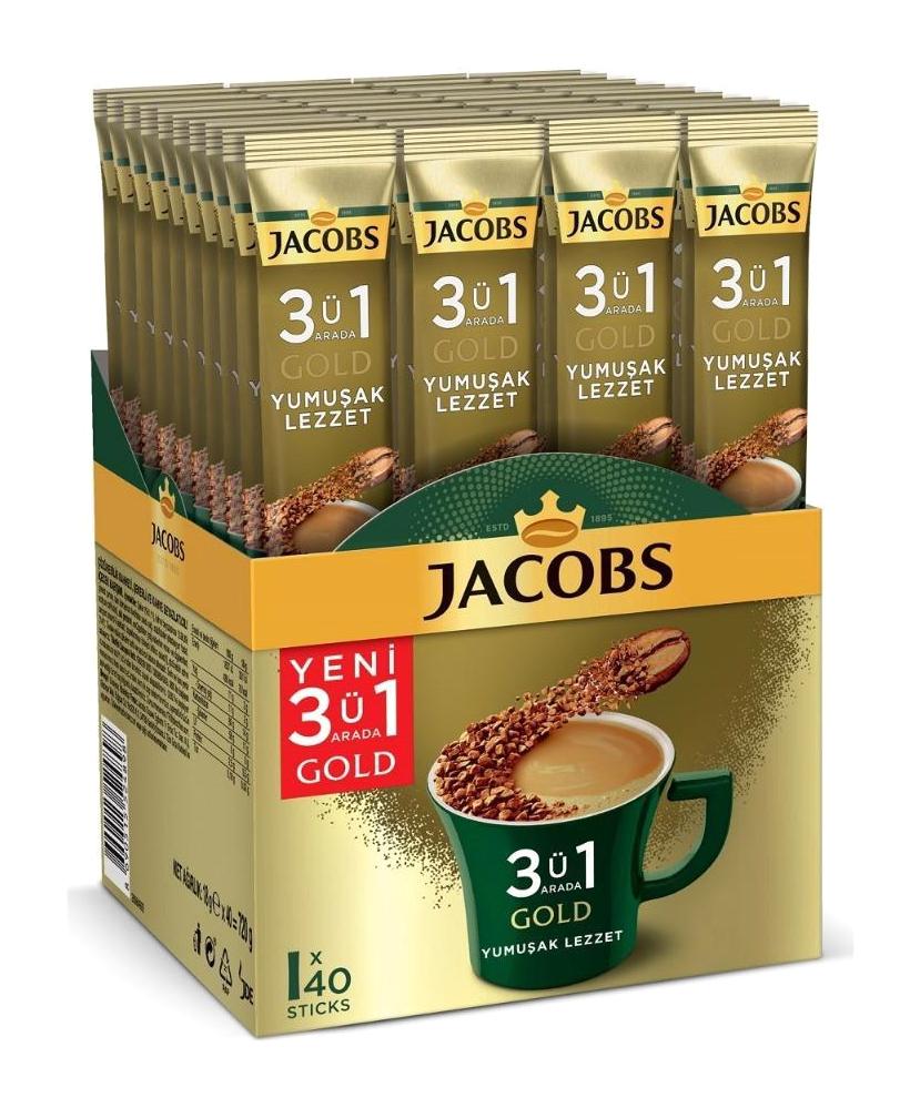 Jacobs 3'ü 1 Arada Paket Granül Kahve 40x18 gr
