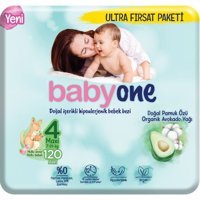 Babyone 4 Numara Organik Bantlı Bebek Bezi 120 adet