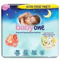 Babyone 6 Numara Organik Bantlı Bebek Bezi 80 adet