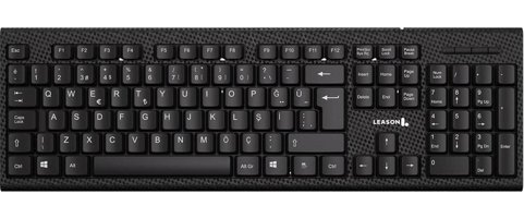 Leason LE201 Türkçe Q Switch Kablolu Siyah Standart Klavye