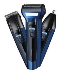 Modizu IP-8807 TURBO Saç Sakal Burun 3 Başlıklı Çok Amaçlı Sinekkaydı Islak Kuru Tıraş Makinesi