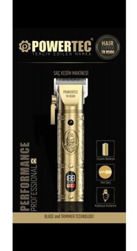 Powertec TR-8500 Saç Sakal 5 Başlıklı Çok Amaçlı Sinekkaydı Kuru Tıraş Makinesi