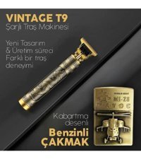 T9 Sakal 3 Başlıklı Sinekkaydı Kuru Tıraş Makinesi