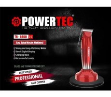 Powertec TR-8800 Saç 3 Başlıklı Sinekkaydı Kuru Tıraş Makinesi